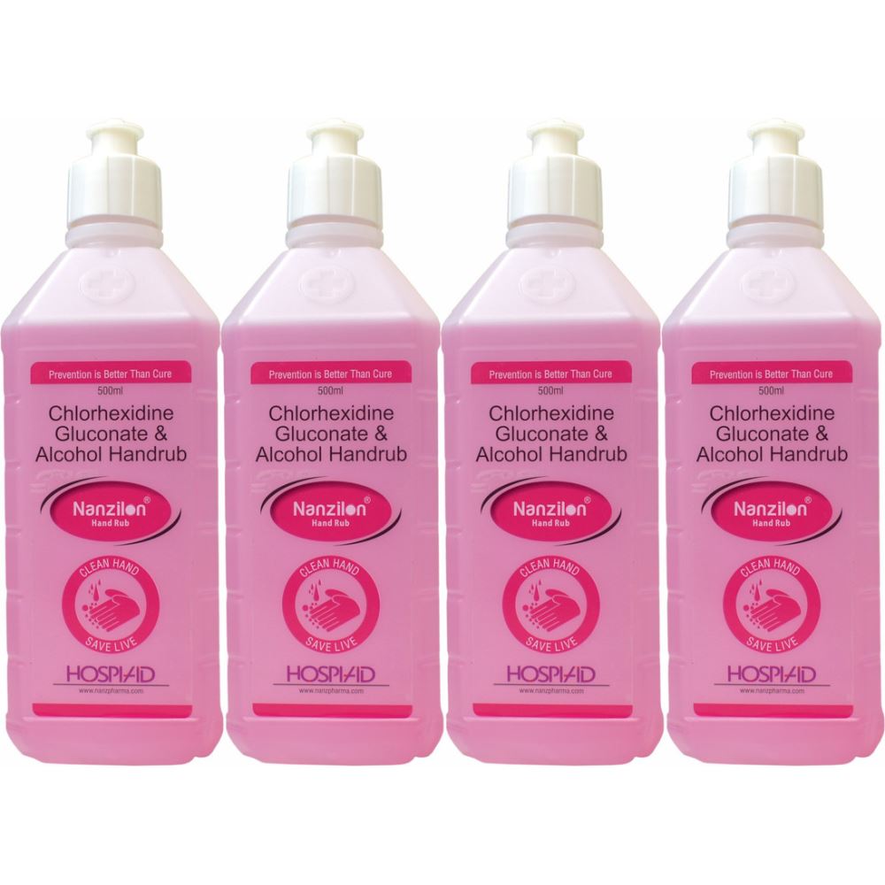 Nanzilon Liquid Handrub (500ml, Pack of 4) Nanzilon Liquid Handrub (500ml, Pack of 4)