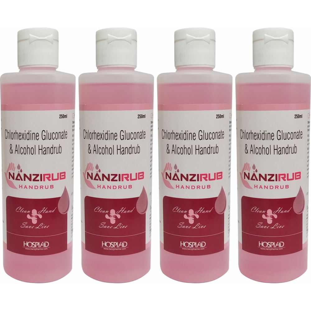 Nanzirub Handrub Clean Hand (250ml, Pack of 4) Nanzirub Handrub Clean Hand (250ml, Pack of 4)