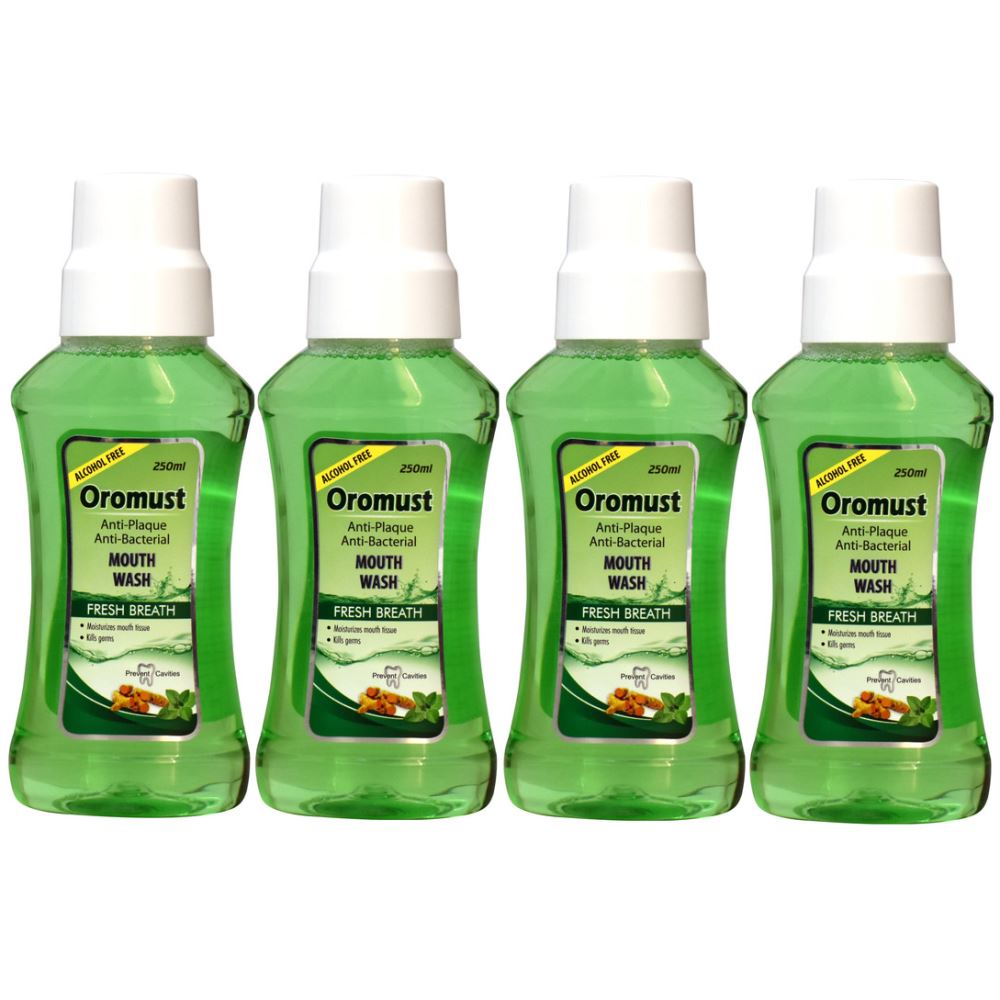 Oromust Mouthwash (250ml, Pack of 4) Oromust Mouthwash (250ml, Pack of 4)