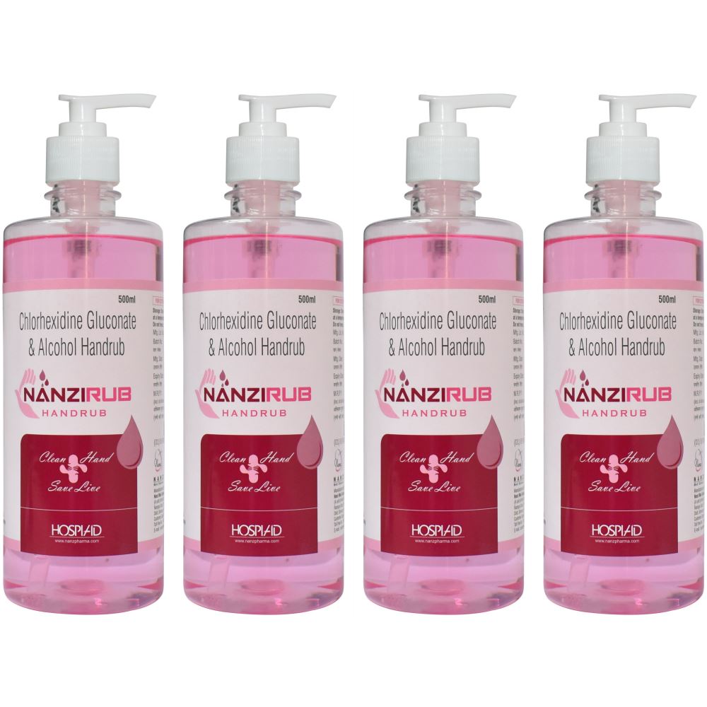 Nanzirub Handrub Clean Hand (500ml, Pack of 4) Nanzirub Handrub Clean Hand (500ml, Pack of 4)