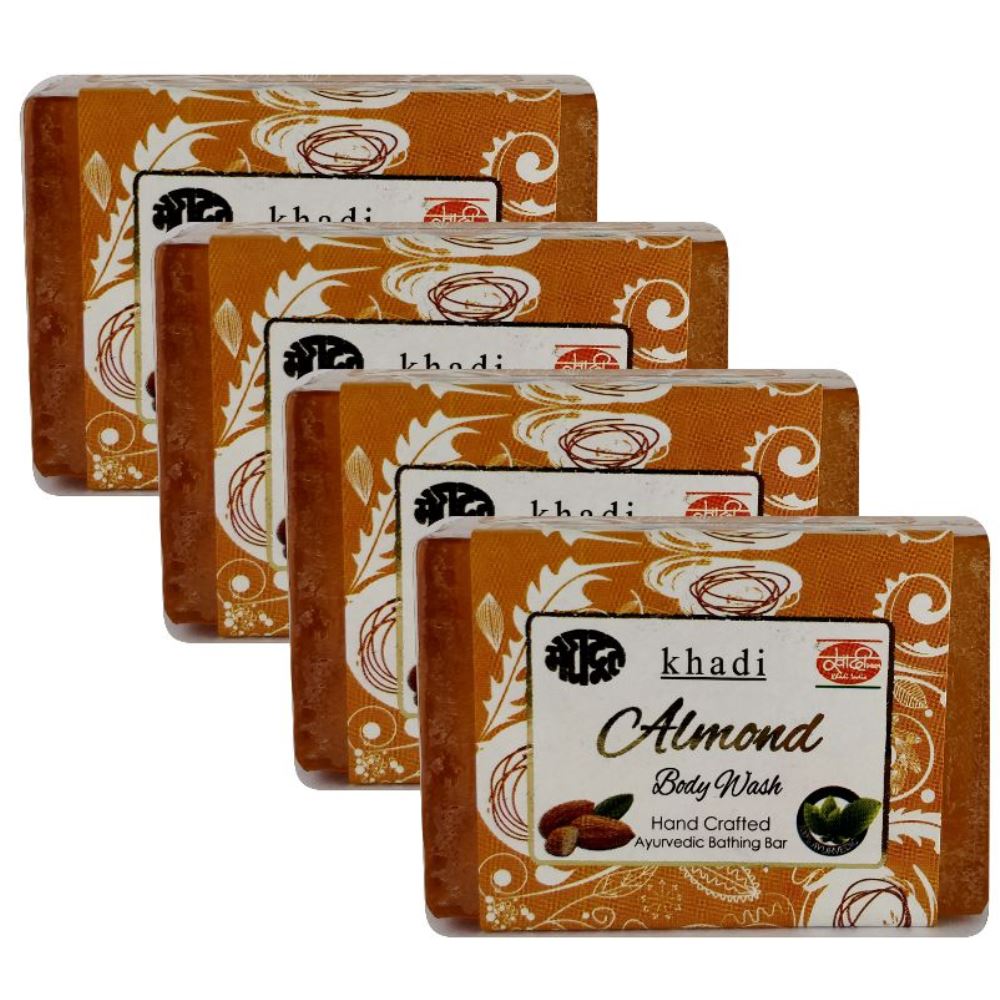 Meghdoot Almond Body Wash Soap (125g, Pack of 4)