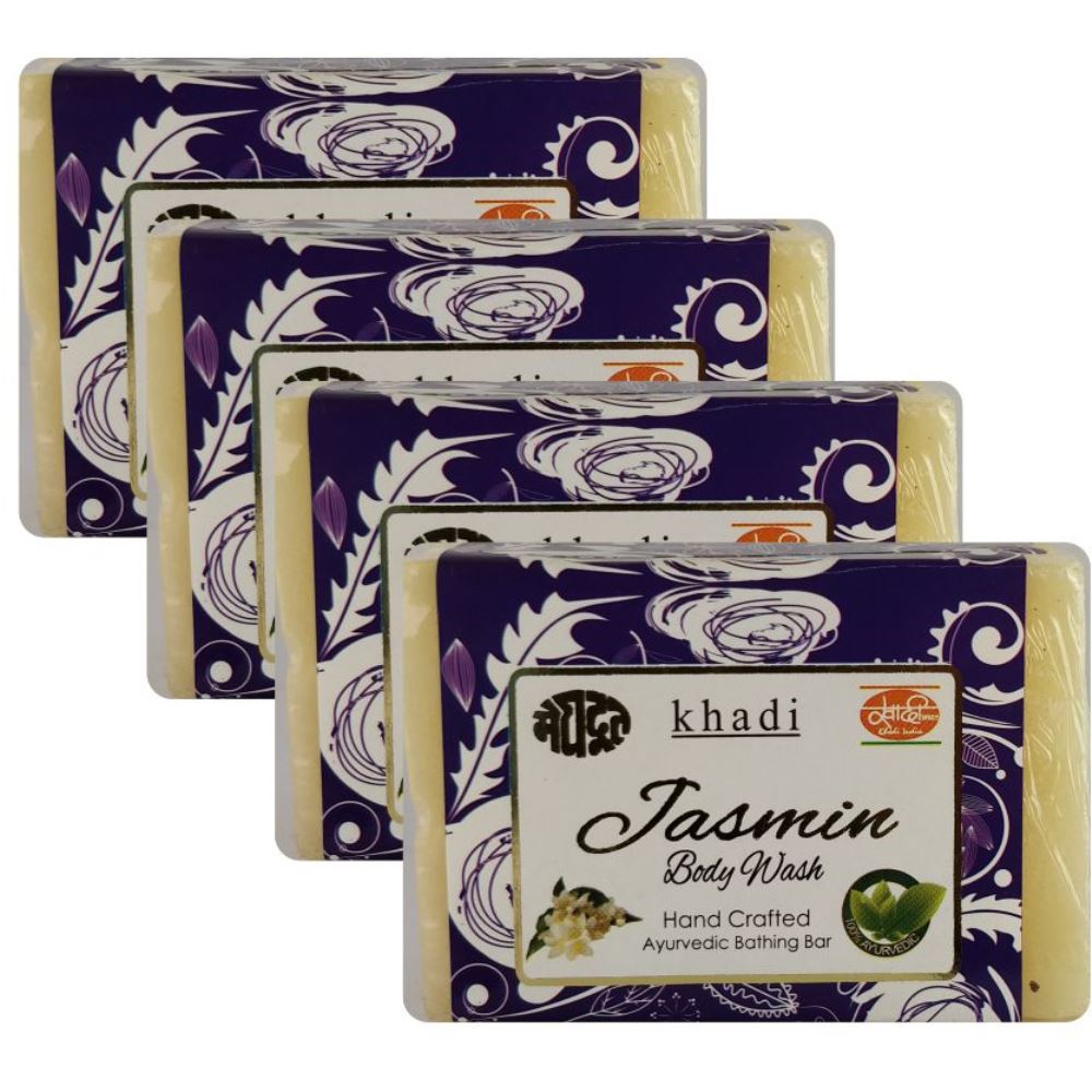 Meghdoot Jasmine Body Wash Soap (125g, Pack of 4)