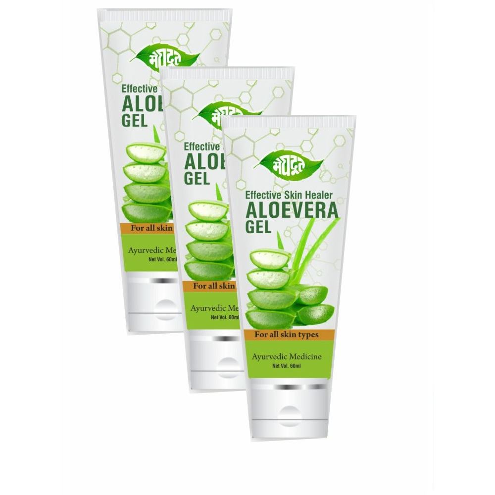 Meghdoot Aloevera Gel (60g, Pack of 3) Meghdoot Aloevera Gel (60g, Pack of 3)