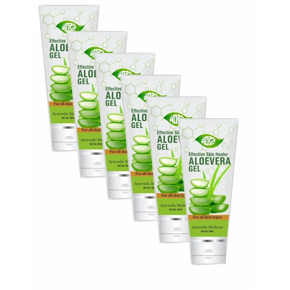 Meghdoot Aloevera Gel (60g, Pack of 6) Meghdoot Aloevera Gel (60g, Pack of 6)