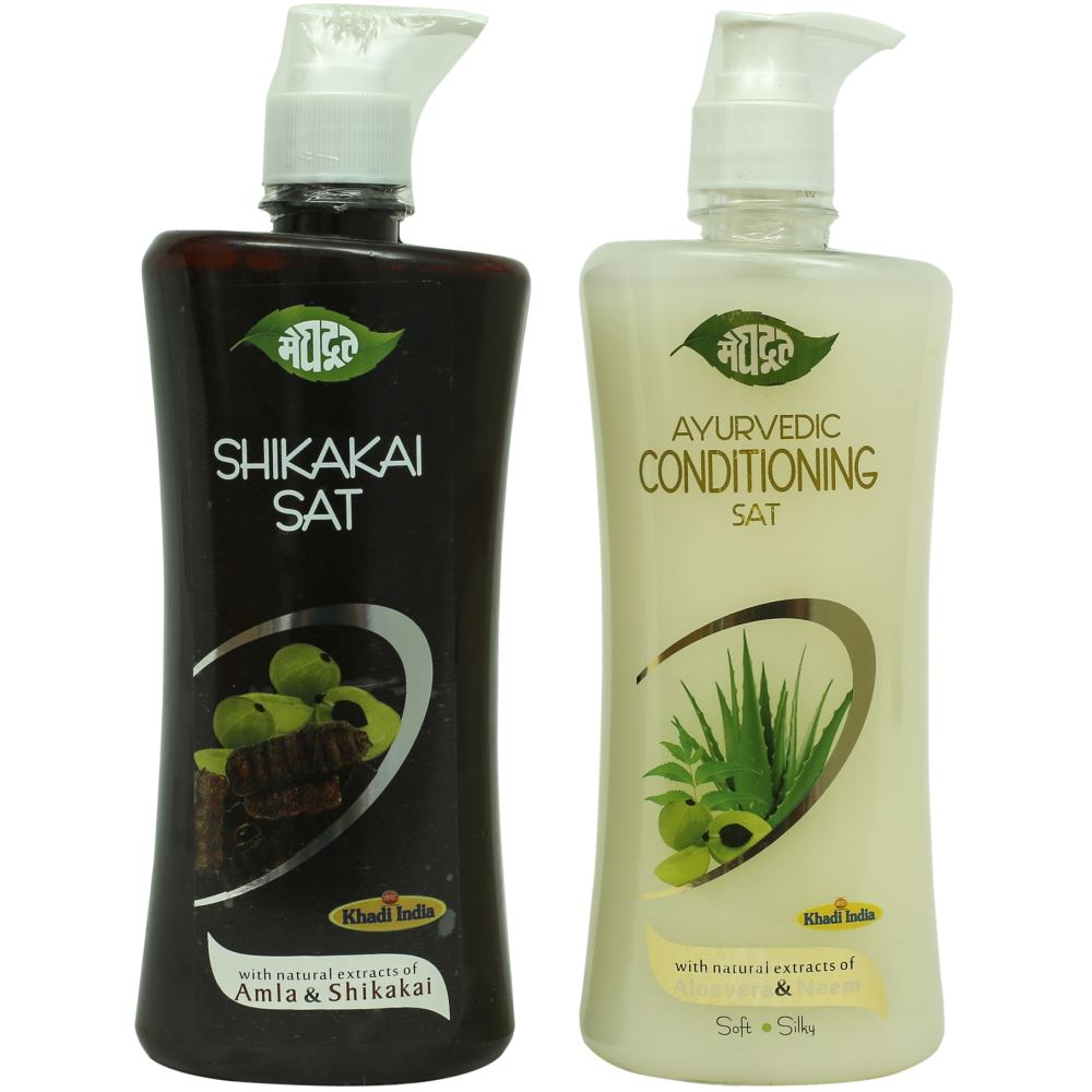 Meghdoot Shikakai & Conditioning Shampoo Combo Pack (1Pack)