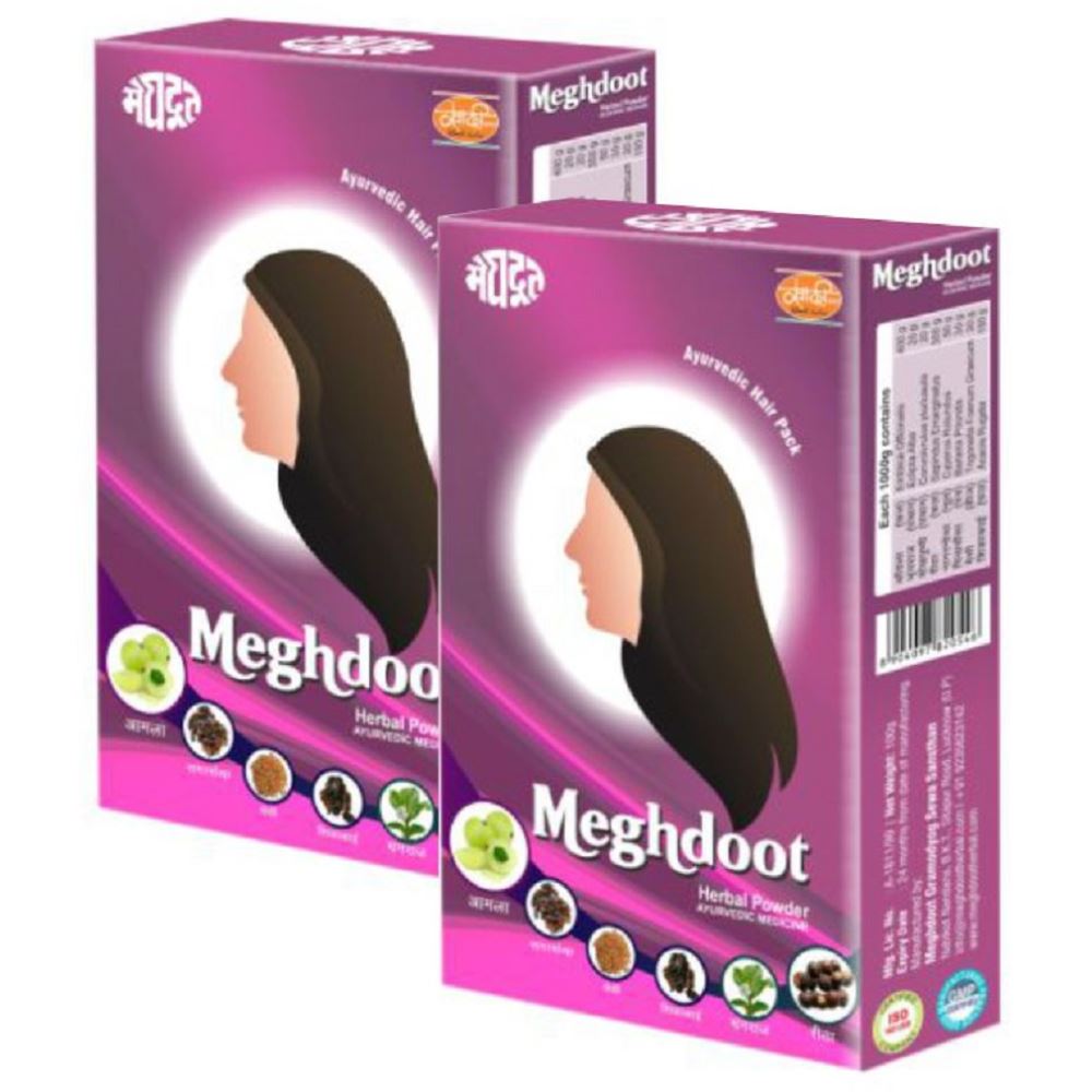Meghdoot Herbal Powder Dry Hair Wash (200g, Pack of 2)