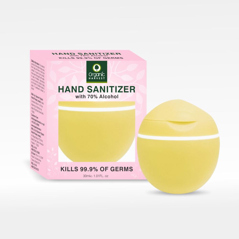 Organic Harvest Instant Anti Bacterial Gel Hand Sanitizer (Yellow) (45ml)