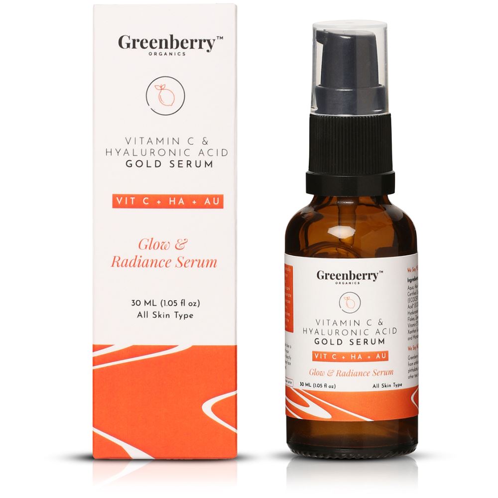 Greenberry Organics Vitamin C & Hyaluronic Acid Gold Serum (30ml)