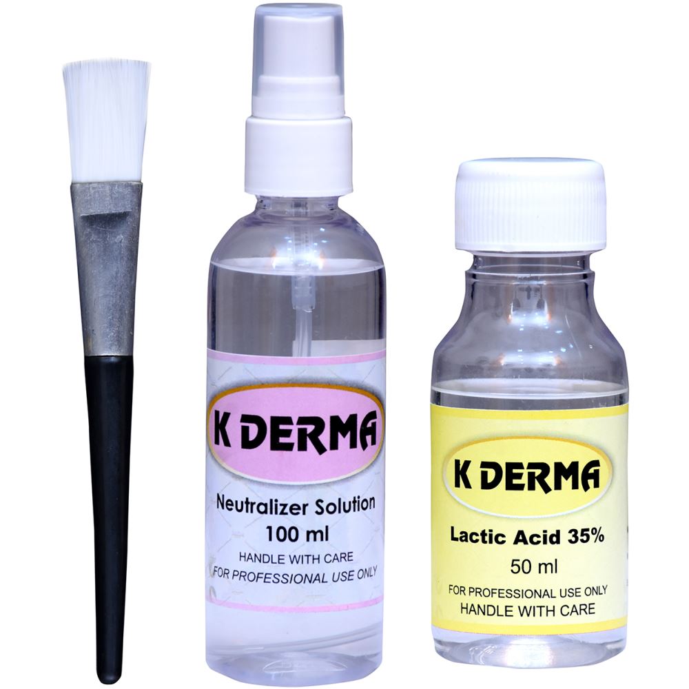 K Derma Lactic Acid 35%, Neutralizer & Brush (1Pack)