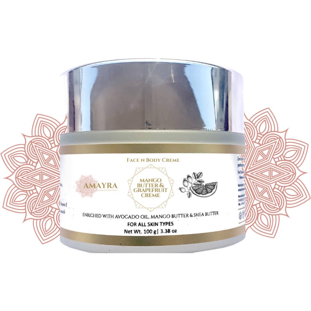 Amayra Naturals Mango Butter & Grapefruit Face N Body Creme (100g) Amayra Naturals Mango Butter & Grapefruit Face N Body Creme (100g)