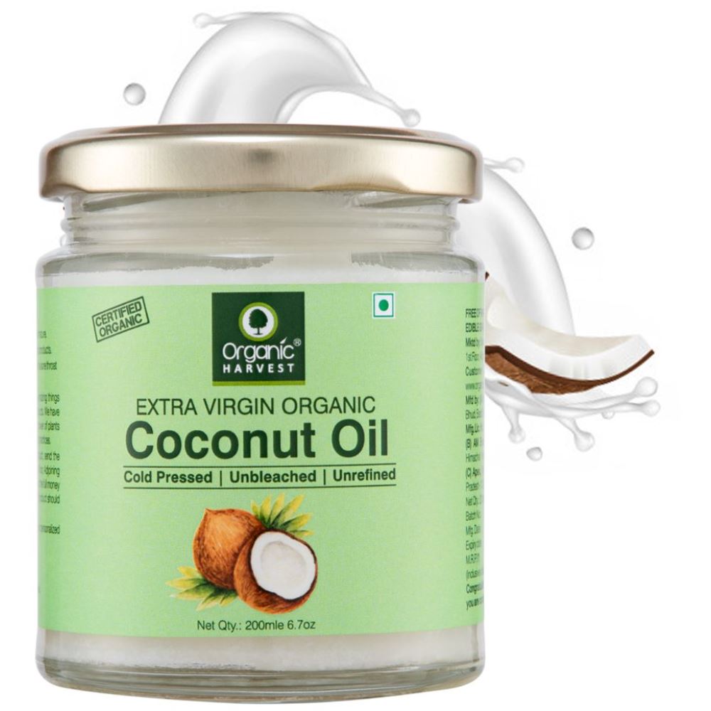 Organic Harvest Extra Virgin Coconut Oil (200ml)