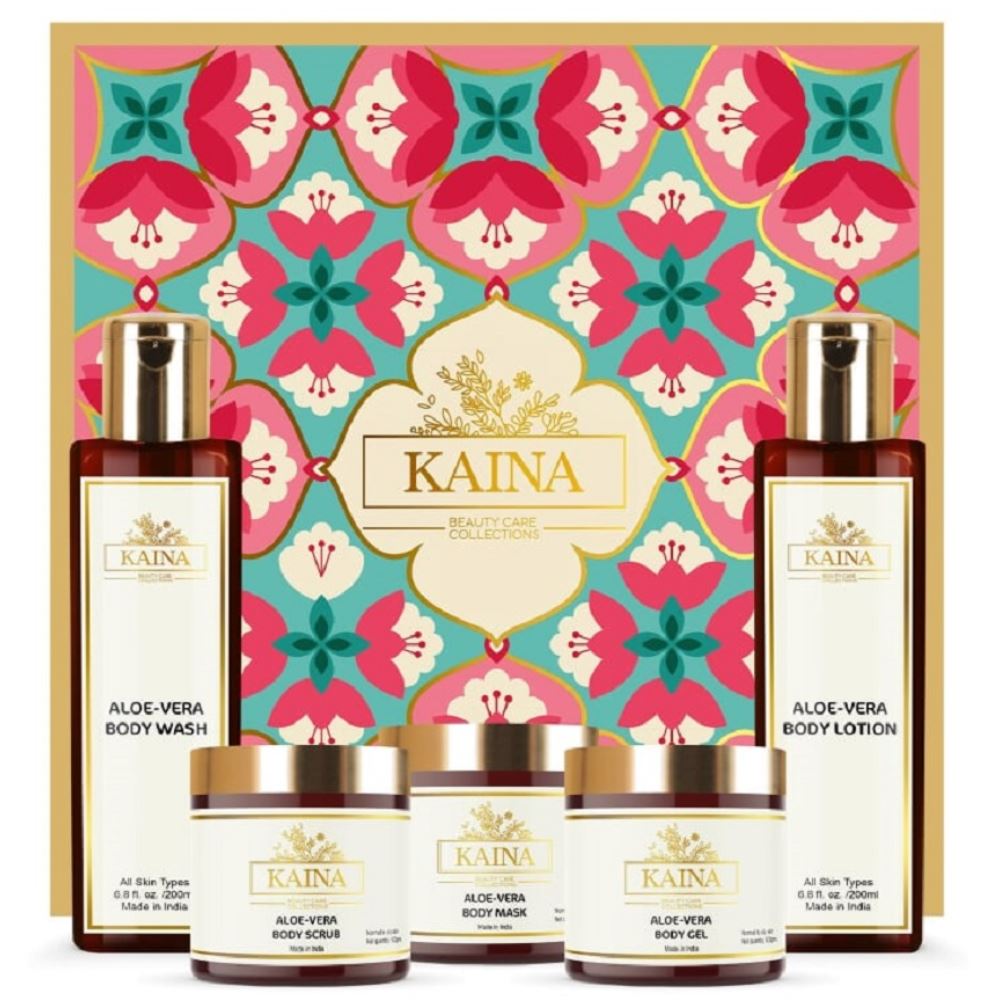 Kaina Skincare Aloevera Body Polishing Kit Set Of 5 (1Pack)