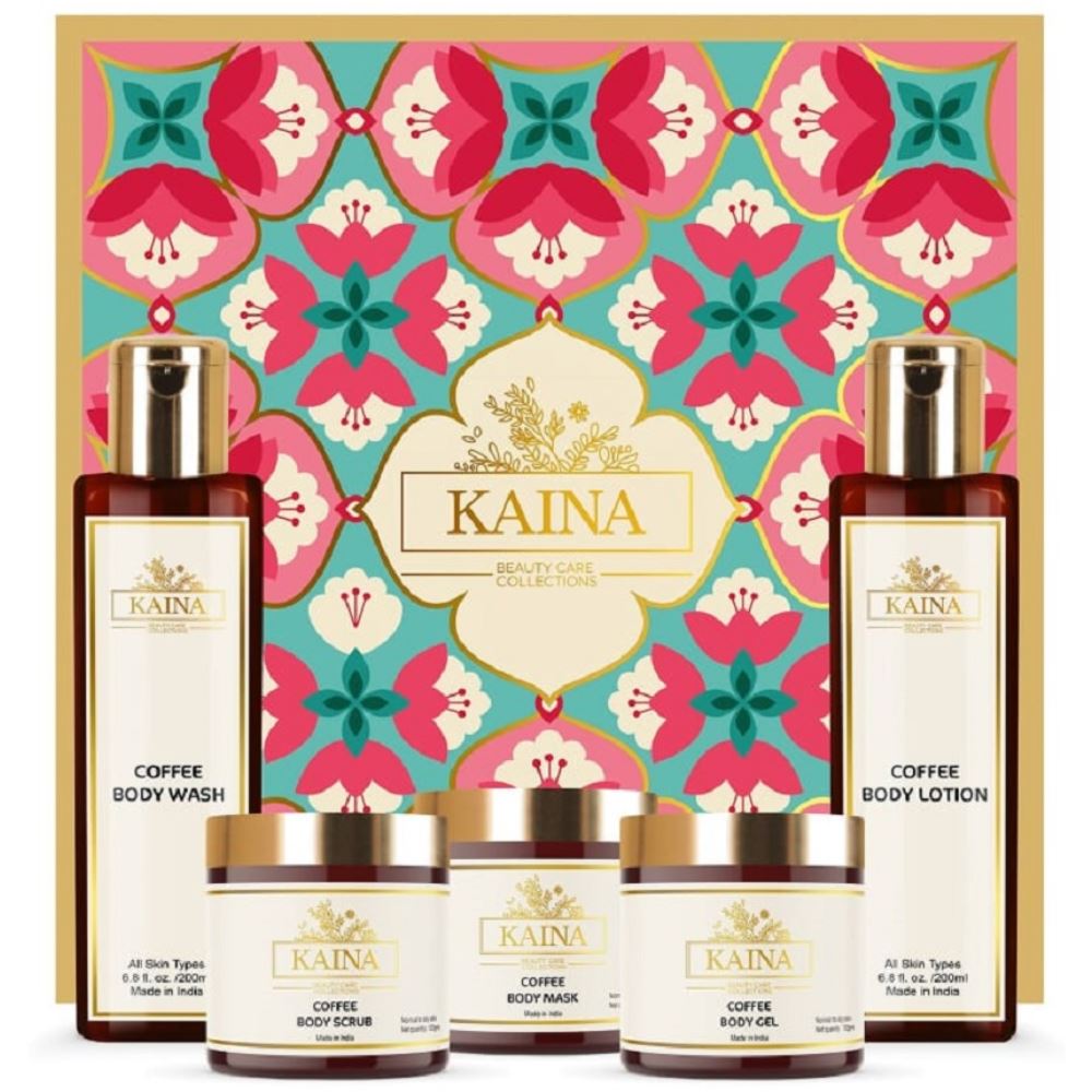 Kaina Skincare Coffee Body Polishing Kit Set Of 5 (1Pack)