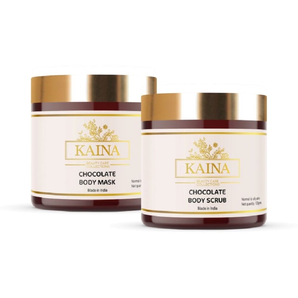 Kaina Skincare Chocolate Body Mask & Scrub Combo (1Pack)