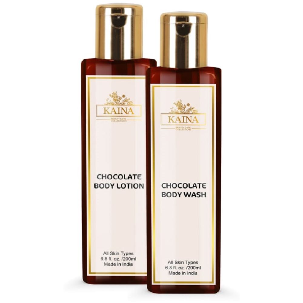 Kaina Skincare Chocolate Body Lotion & Wash Combo (1Pack)