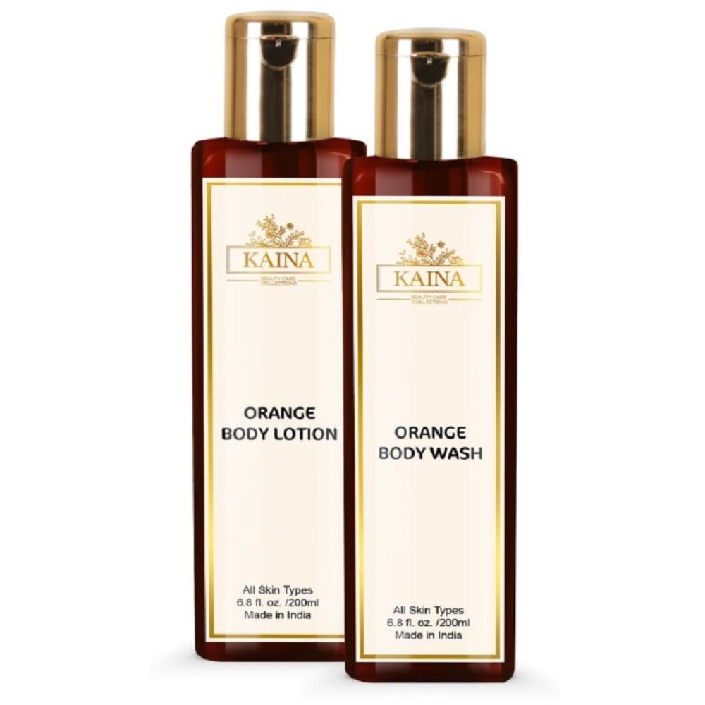 Kaina Skincare Orange Body Lotion & Wash Combo (1Pack)