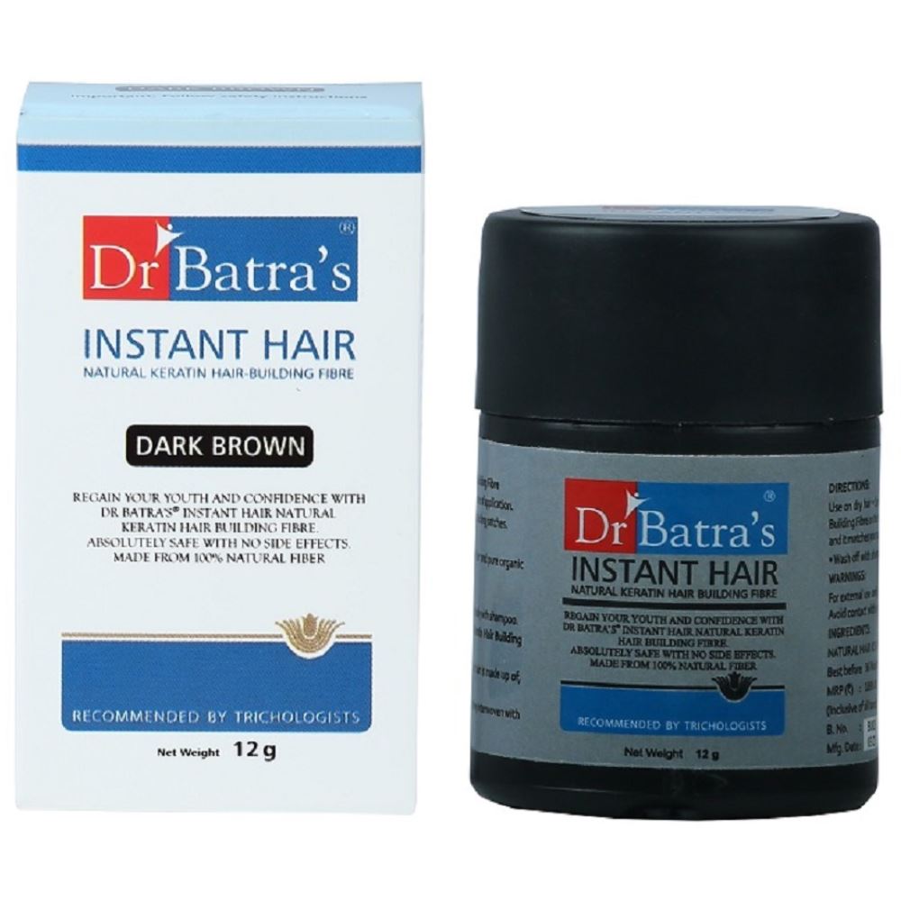 Dr Batras Instant Hair Natural Keratin Dark Brown (12g)