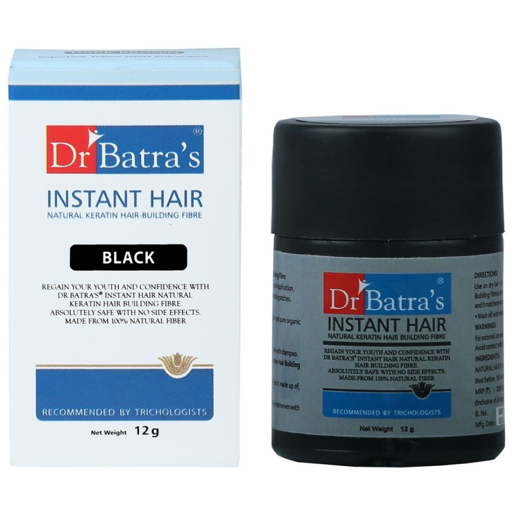 Dr Batras Instant Hair Natural Keratin Black (12g)