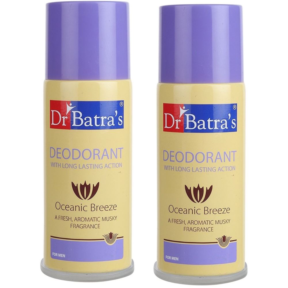 Dr Batras Deodorant for Men (150ml, Pack of 2)