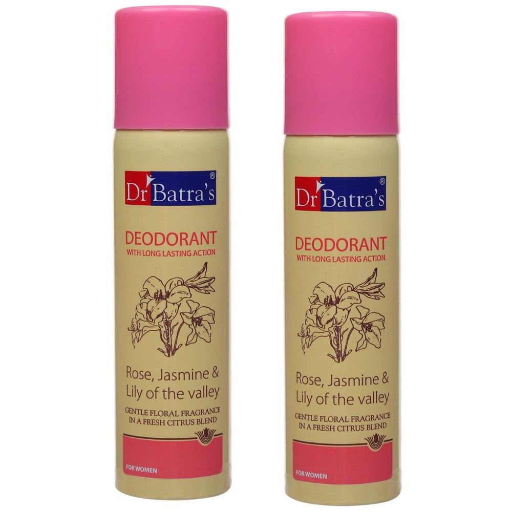Dr Batras Deodorant for Women (150ml, Pack of 2)
