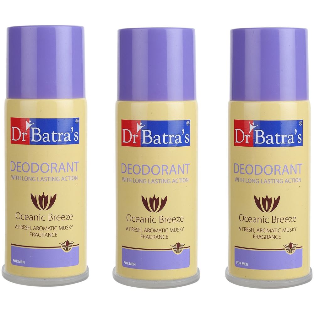 Dr Batras Deodorant for Men (150ml, Pack of 3)