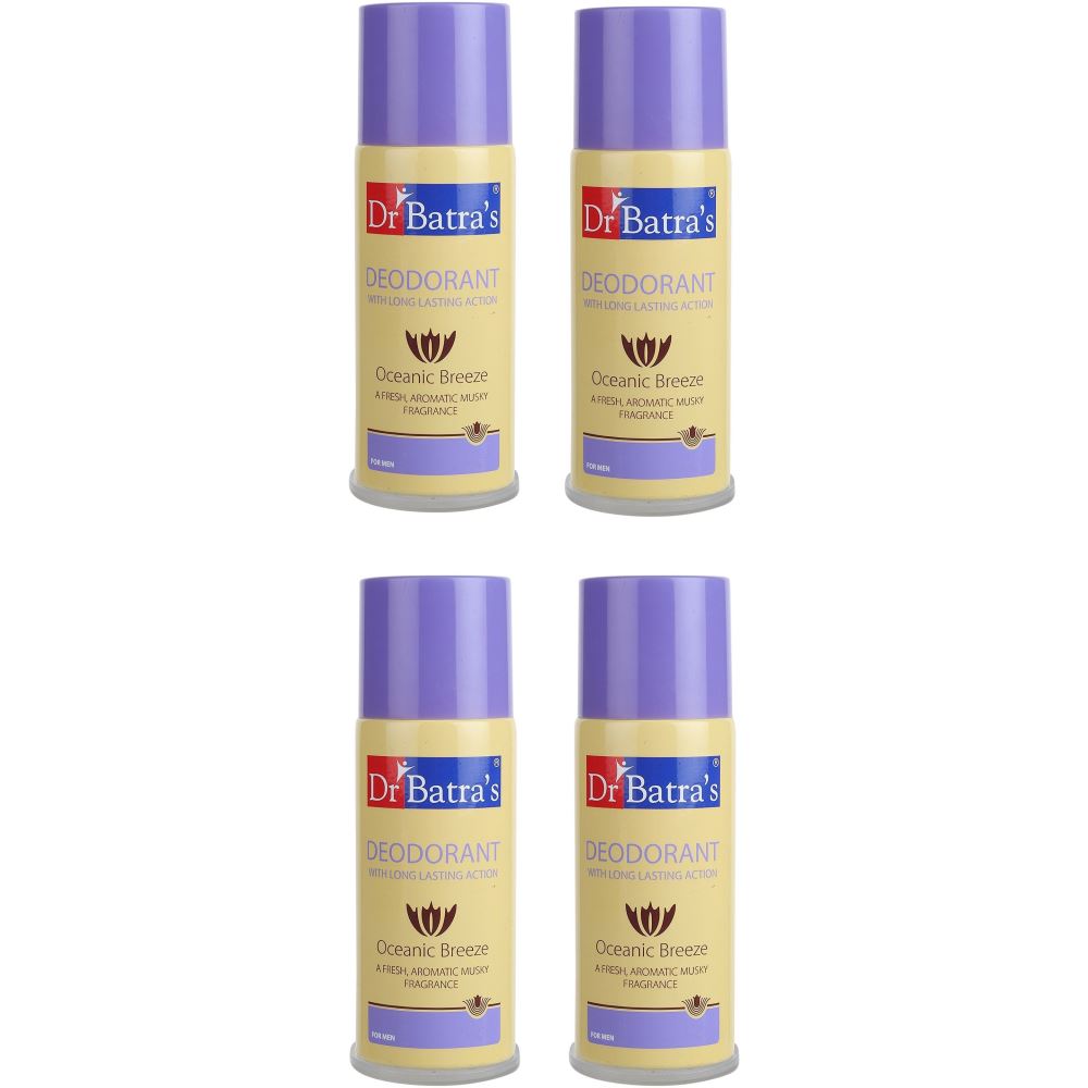 Dr Batras Deodorant for Men (150ml, Pack of 4) Dr Batras Deodorant for Men (150ml, Pack of 4)