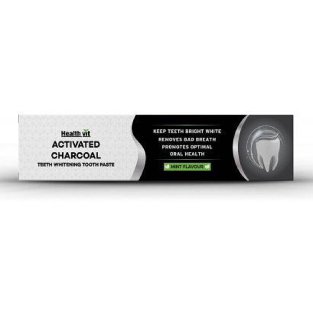 Healthvit Activated Charcoal Toothpaste (100g)