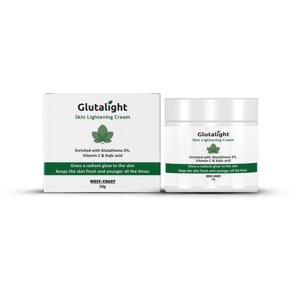 Glutalight Glutathione, Vitamin C, Kojic Acid Skin Brightening & Lightening Cream (50g)