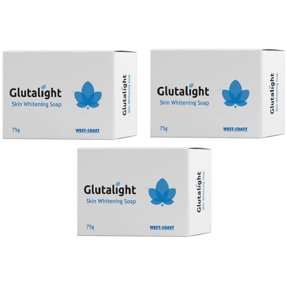 Glutalight Skin Lightening Soap (75g, Pack of 3)