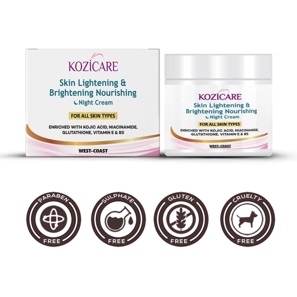 Kozicare Skin Lightening & Brightening Nourishing Night Cream (50g)