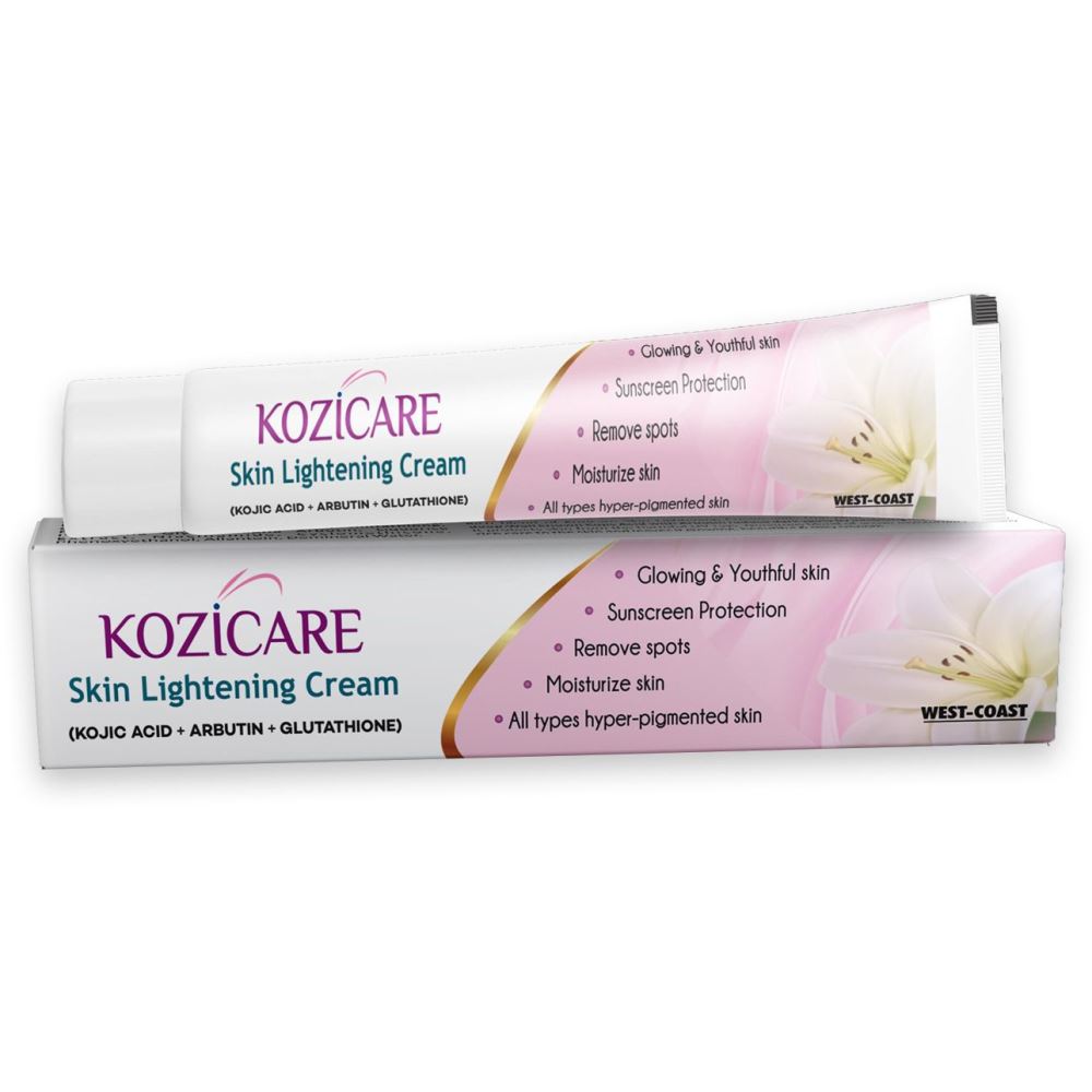 Kozicare Kojic Acid, Arbutin,Glutathione Skin Lightening Cream (15g)