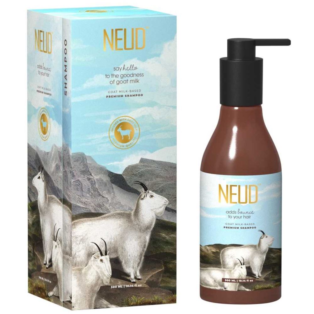 NEUD Goat Milk Premium Shampoo With Free Pouch (300ml)