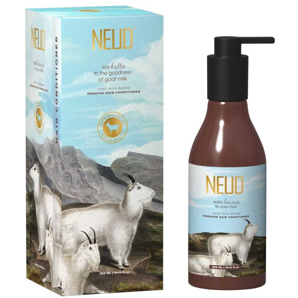 NEUD Goat Milk Premium Hair Conditioner With Free Pouch (300ml) NEUD Goat Milk Premium Hair Conditioner With Free Pouch (300ml)