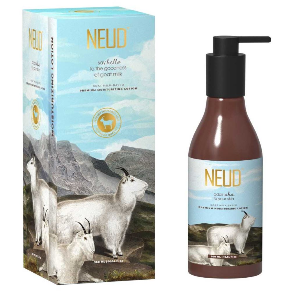 NEUD Goat Milk Premium Moisturizing Lotion With Free Pouch (300ml)