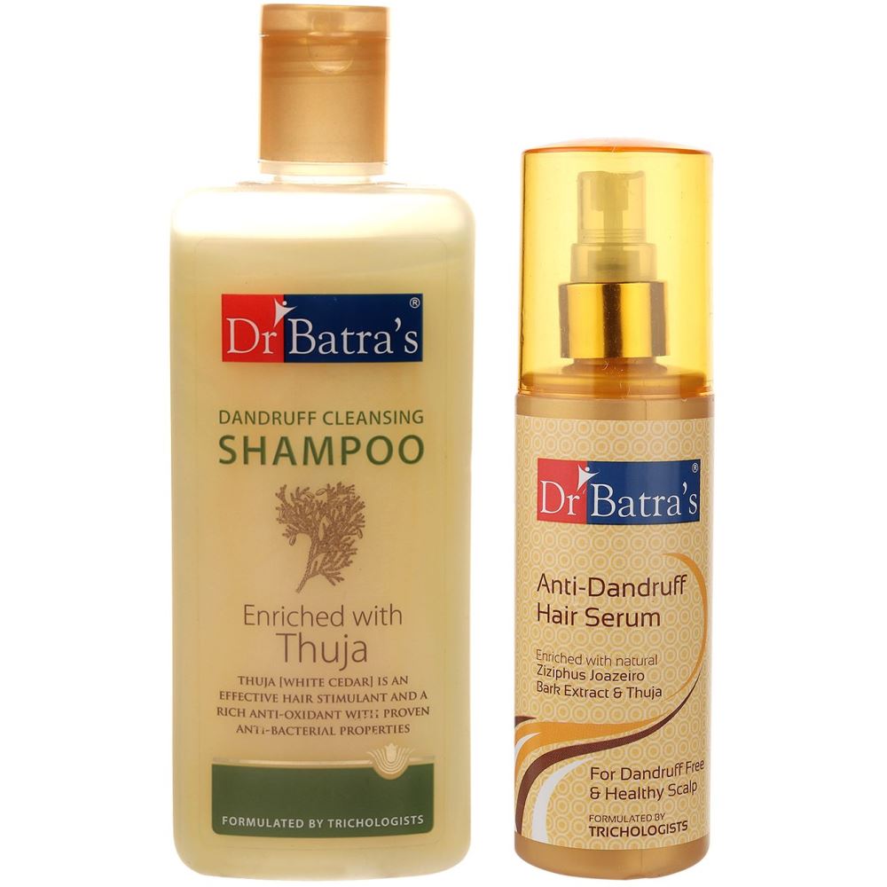 Dr Batras Dandruff Cleansing Shampoo & Anti Dandruff Hair Serum Combo (1Pack)