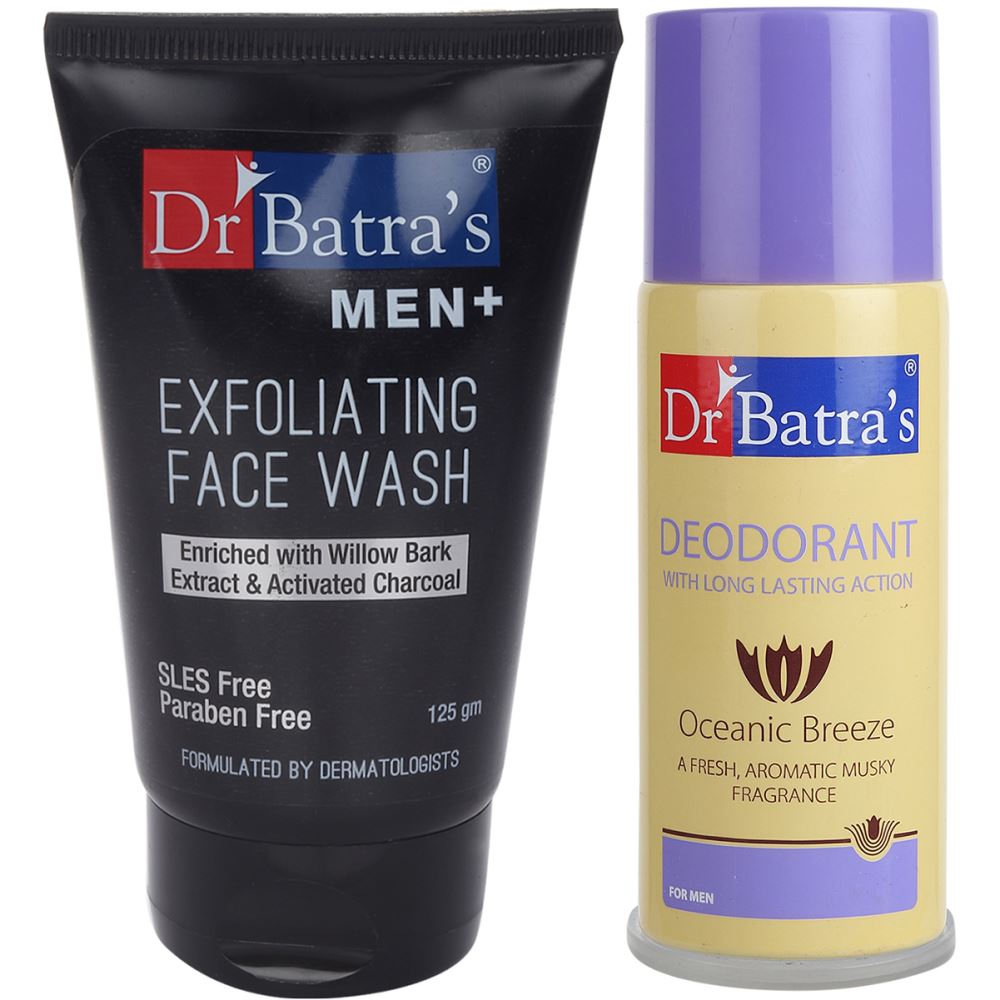 Dr Batras Men Exfoliating Facewash & Deo For Men Combo (1Pack)