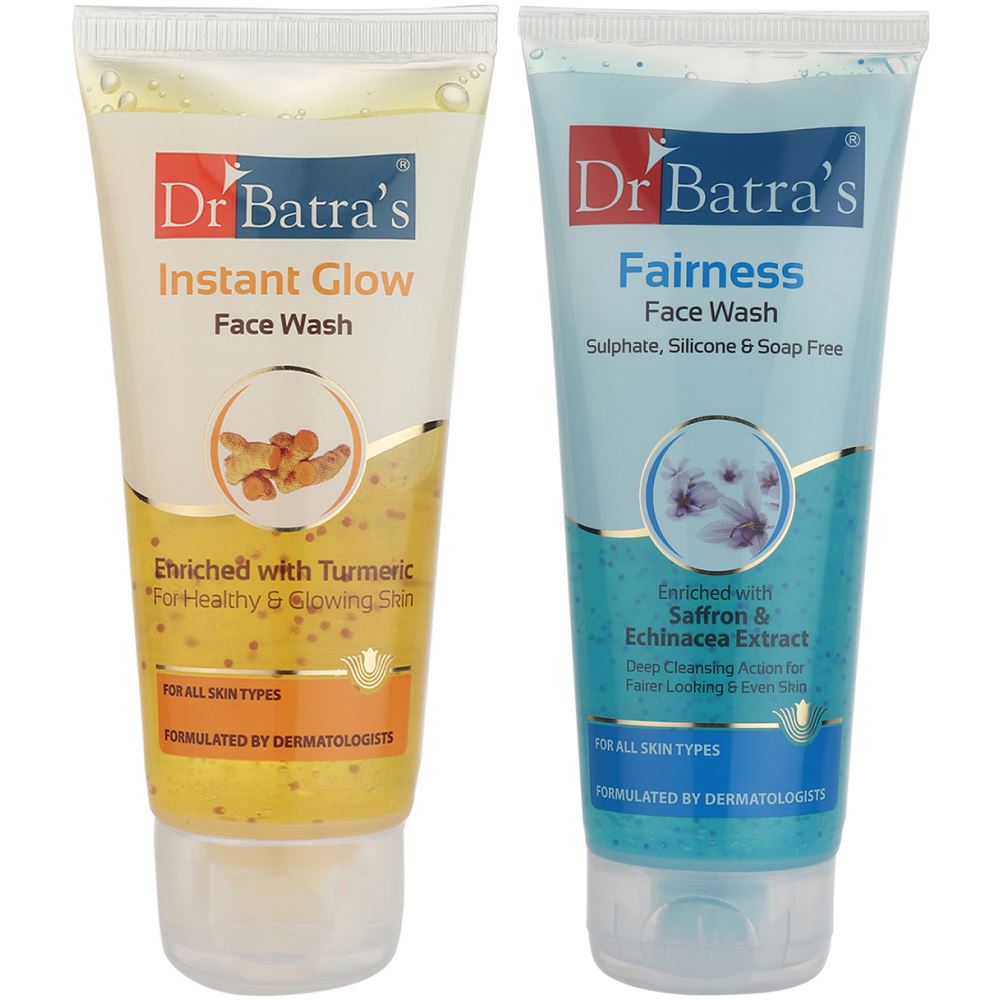 Dr Batras Instant Glow Facewash & Fairness Facewash Combo (1Pack)
