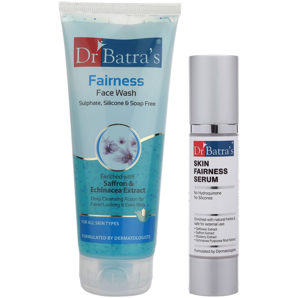 Dr Batras Fairness Facewash & Skin Fairness Serum Combo (1Pack)