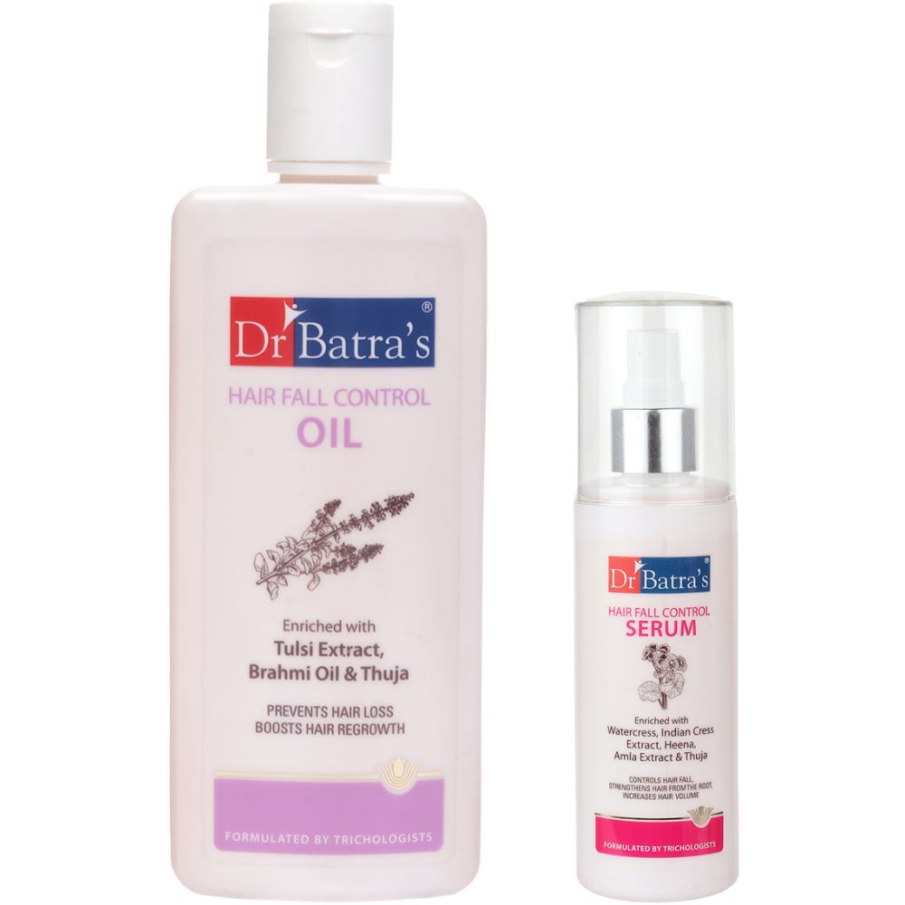 Dr Batras Hair Fall Control Oil & Hair Fall Control Serum Combo (1Pack)