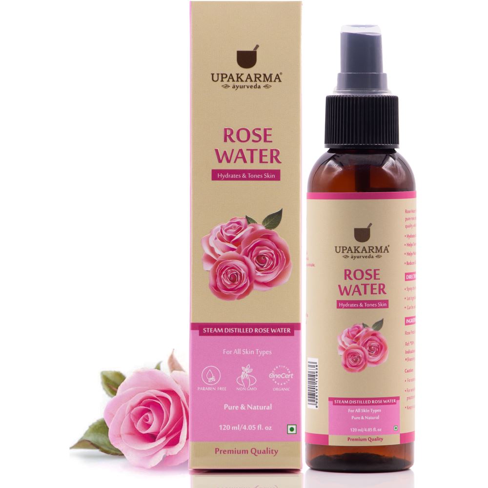 Upakarma Ayurveda Pure & Natural Rose Water (120ml)