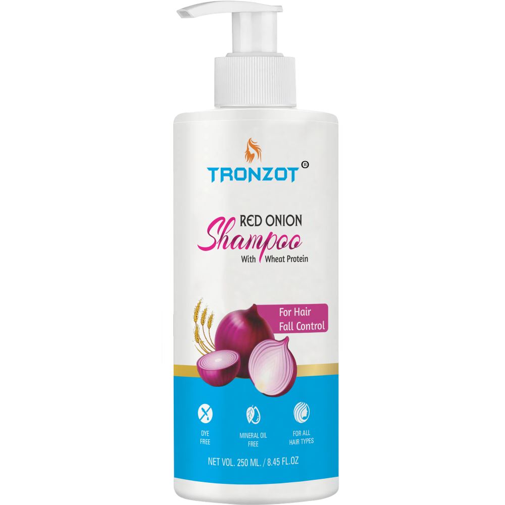 Tronzot Red Onion Shampoo With Wheat Protein (250ml) Tronzot Red Onion Shampoo With Wheat Protein (250ml)