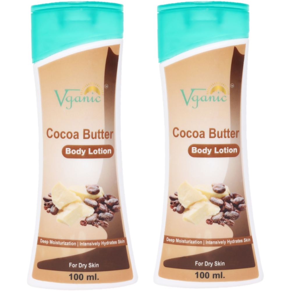 Vganic Cocoa Butter Body Lotion (100ml, Pack of 2) Vganic Cocoa Butter Body Lotion (100ml, Pack of 2)