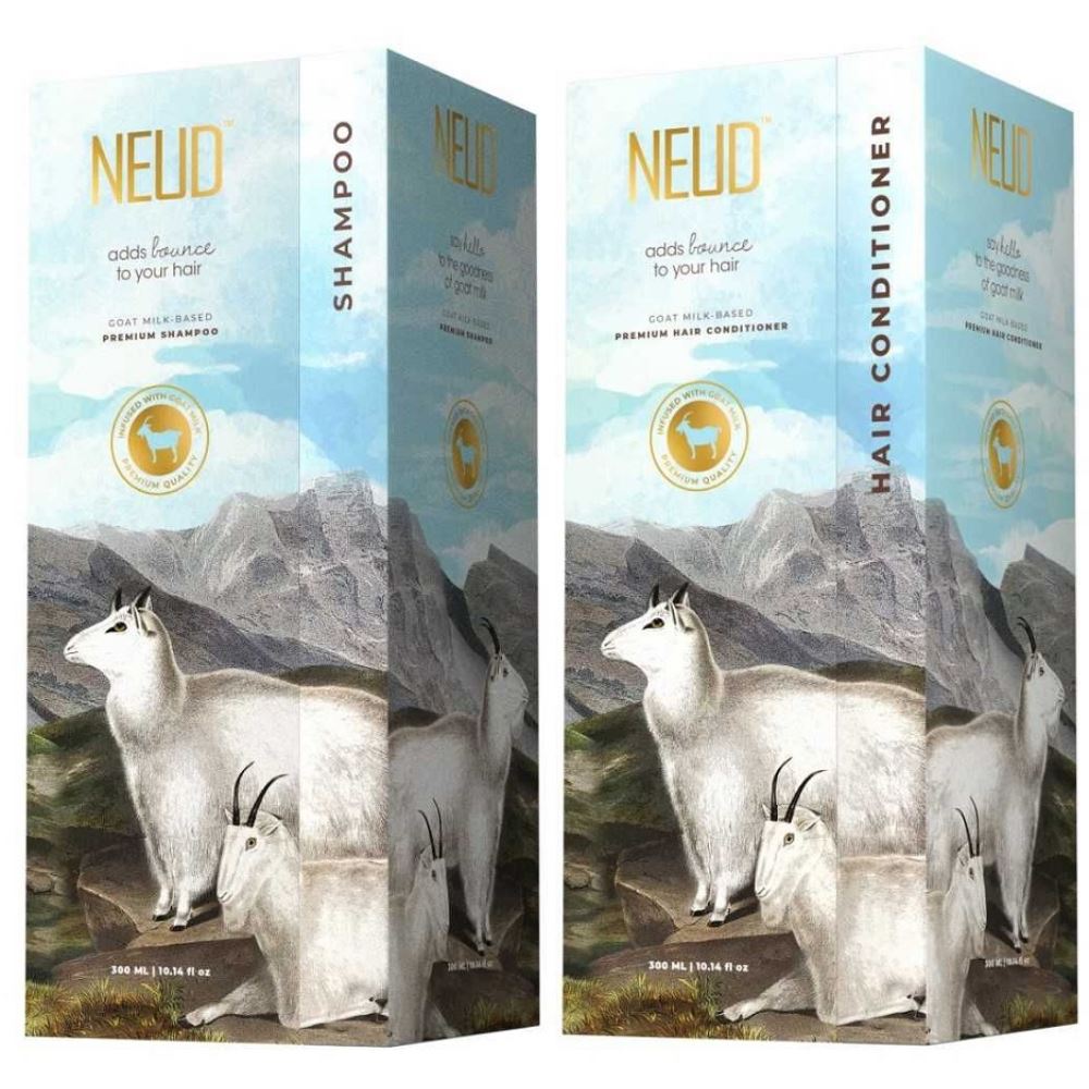 NEUD Goat Milk Premium Shampoo & Hair Conditioner Combo (1Pack)