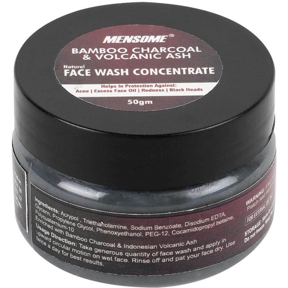 Mensome Natural Bamboo Charcoal & Volcanic Ash Concentrate Face Wash (50g)