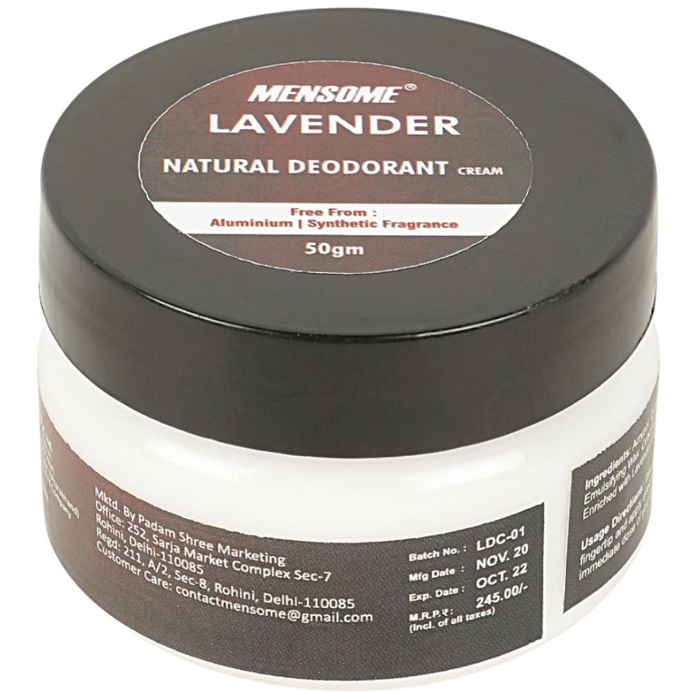 Mensome Natural Lavender Deodrant Cream (50g)