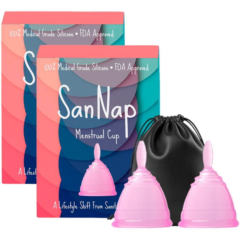 Sannap Menstrual Cup (M, Pack of 2)