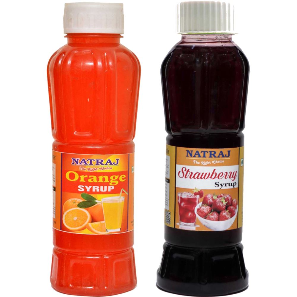 Natraj Orange & Strawberry Sharbat Combo (1Pack)