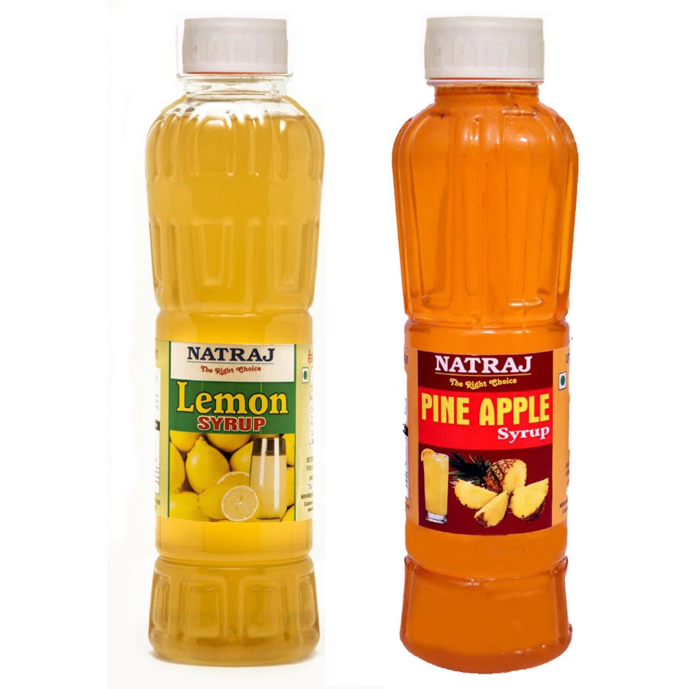 Natraj Lemon & Pineapple Sharbat Combo (1Pack)