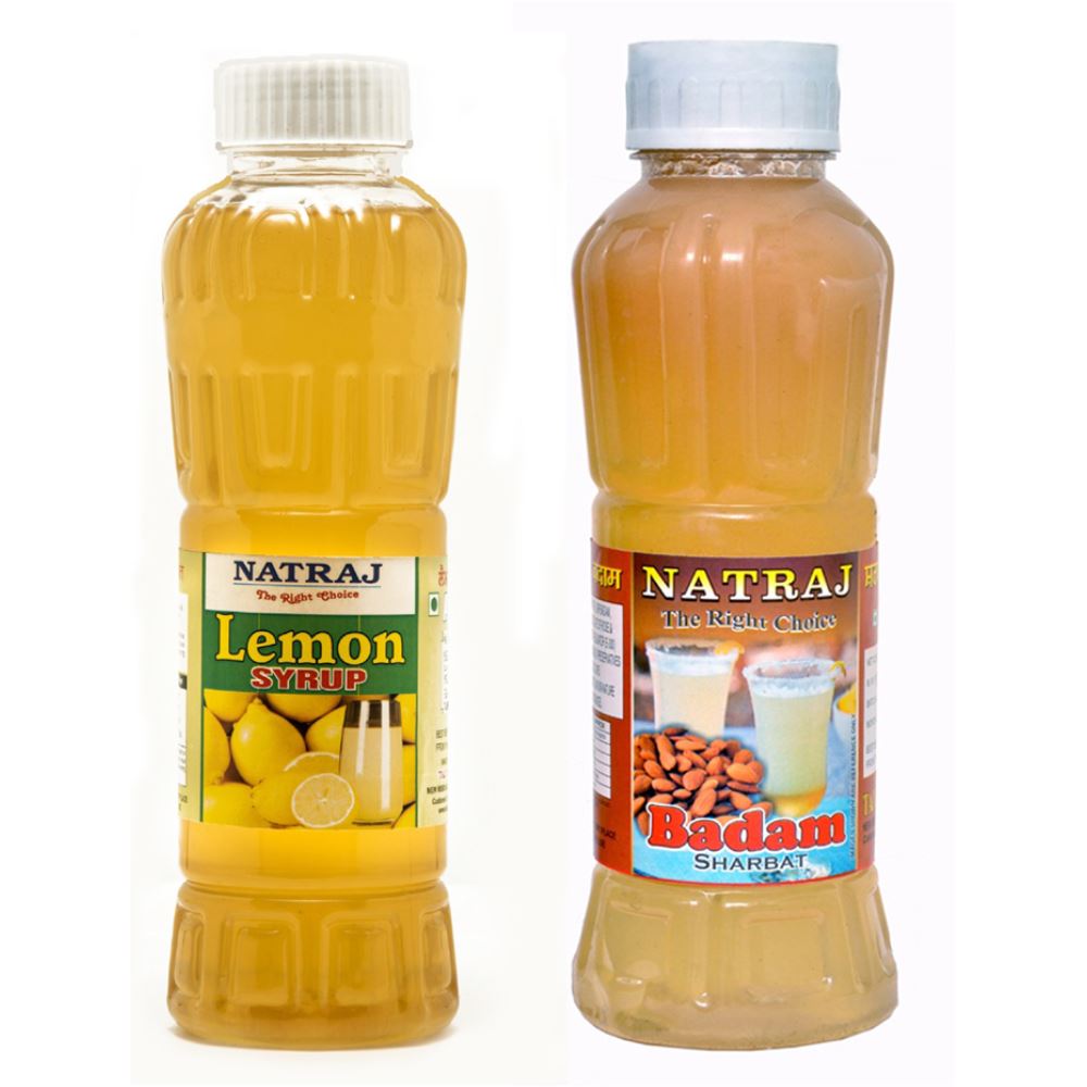 Natraj Lemon & Badam Sharbat Combo (1Pack)