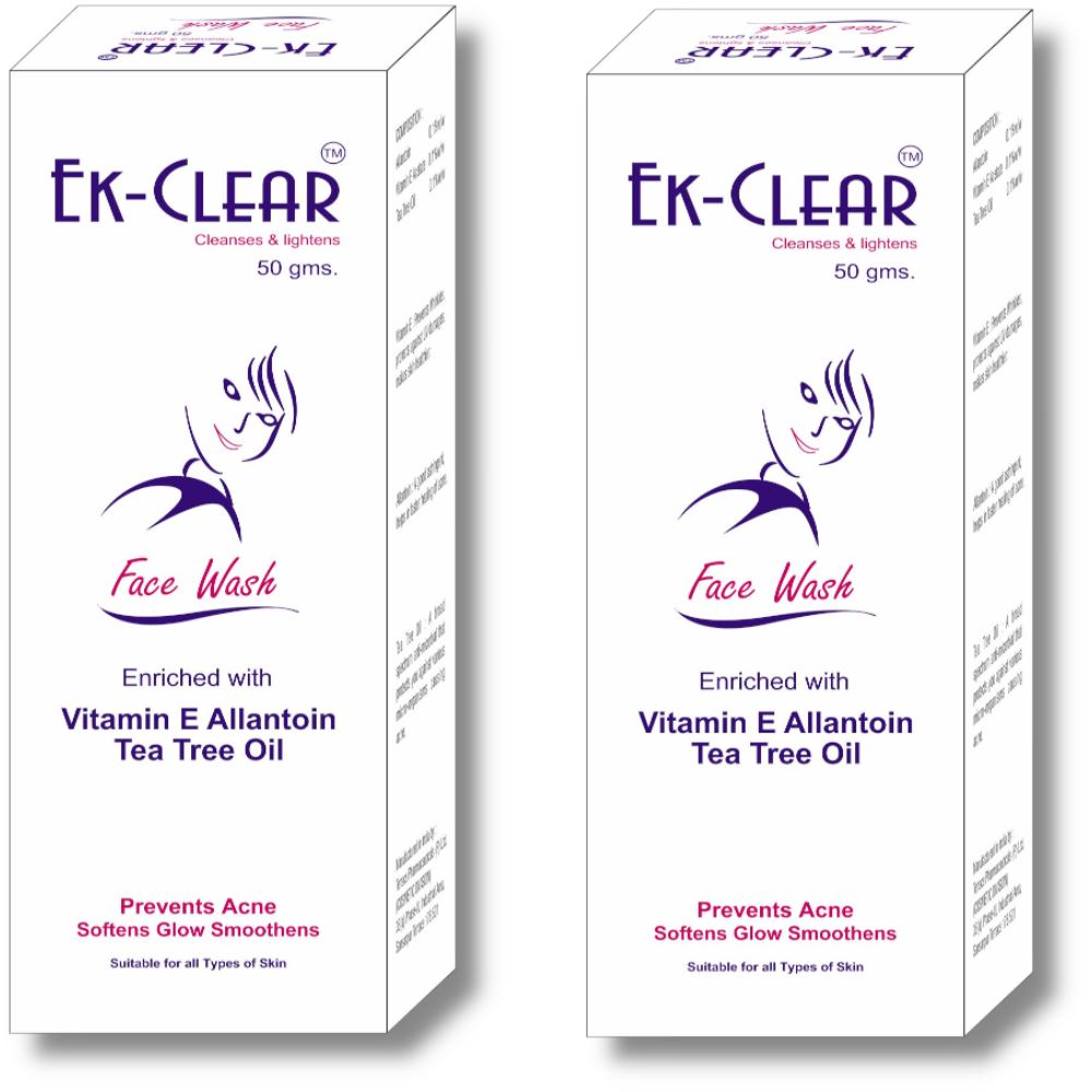 Tantraxx Ek Clear Face Wash Cleanses & Lightens (50g, Pack of 2) Tantraxx Ek Clear Face Wash Cleanses & Lightens (50g, Pack of 2)